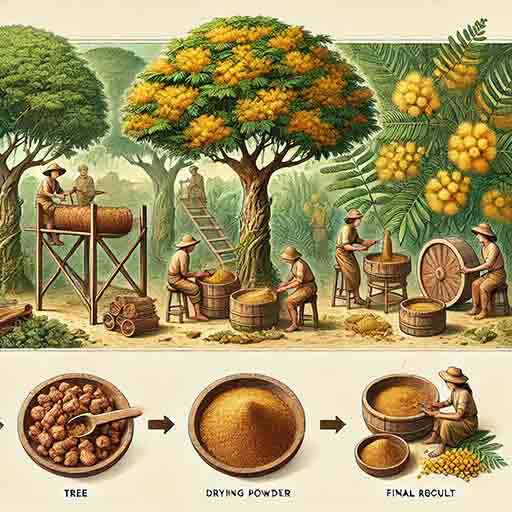 How Mimosa Bark Is Processed