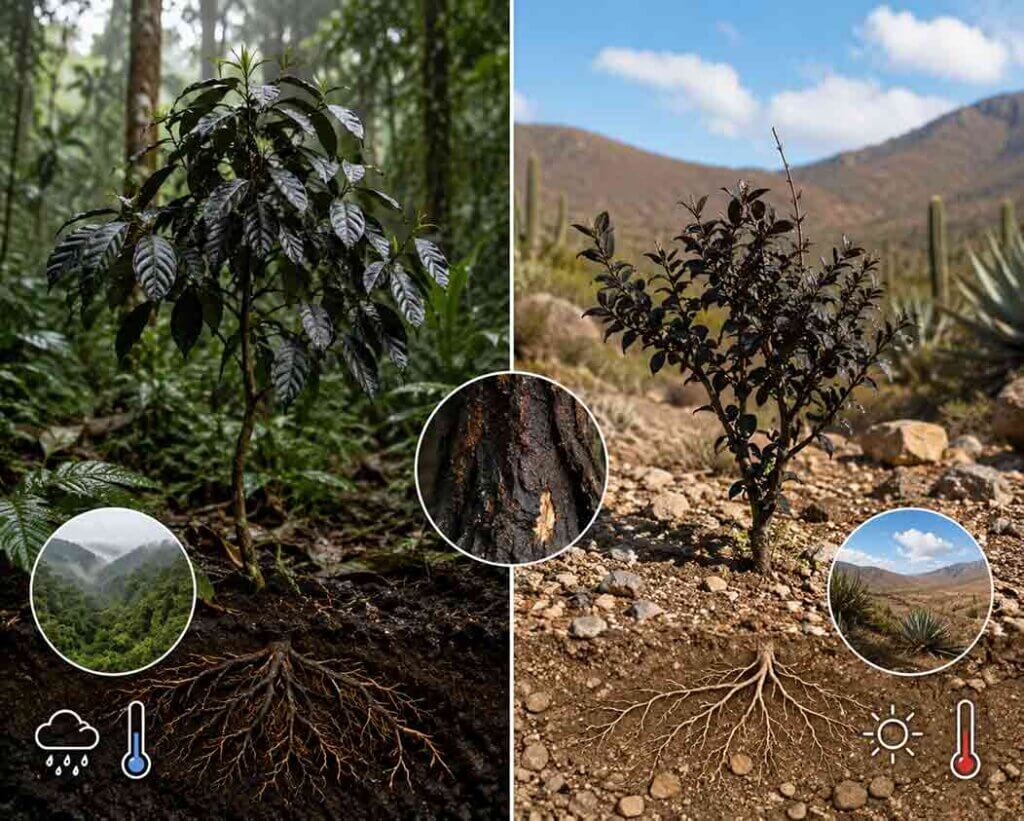 why jurema preta grows differently in brazil and mexico